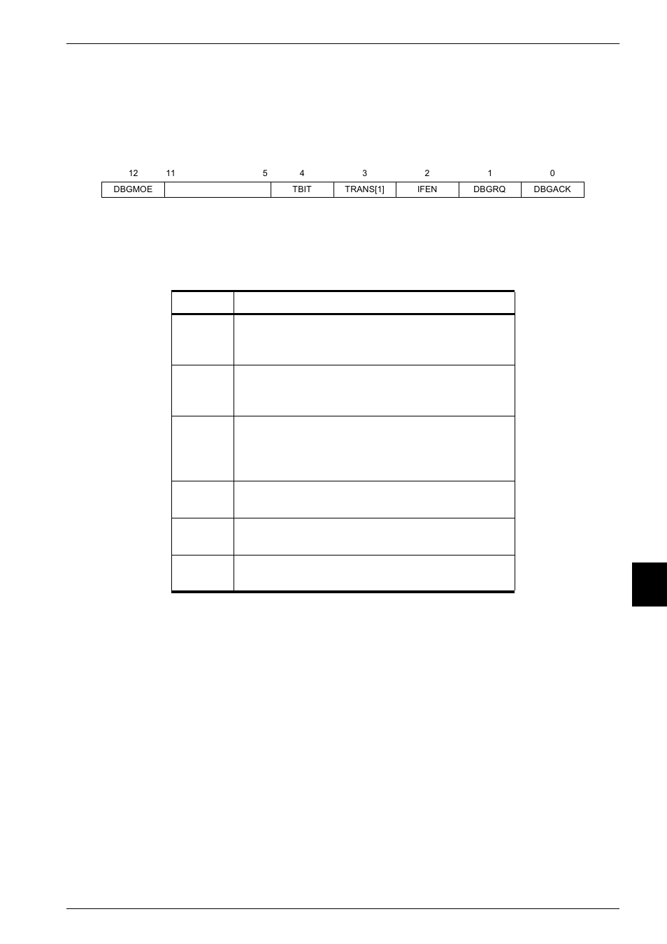 25 debug status register, Debug status register -41, Figure 9-16 | Debug status register format -41, Table 9-11, Debug status register bit assignments -41, Debug status register | Epson ARM.POWERED ARM720T User Manual | Page 173 / 224