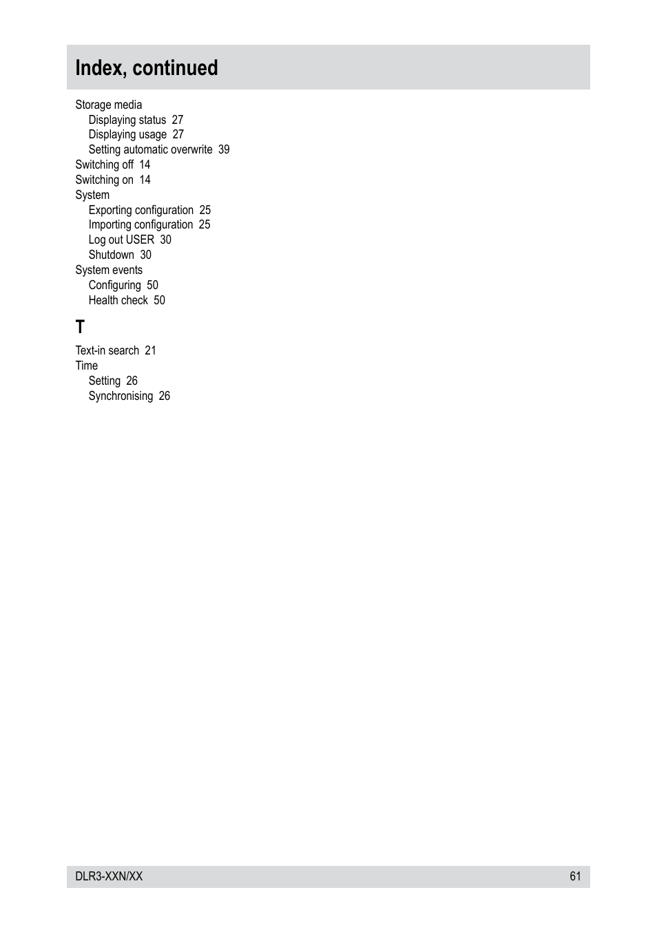 Index, continued | Epson DLR3-08N/410CD User Manual | Page 61 / 64