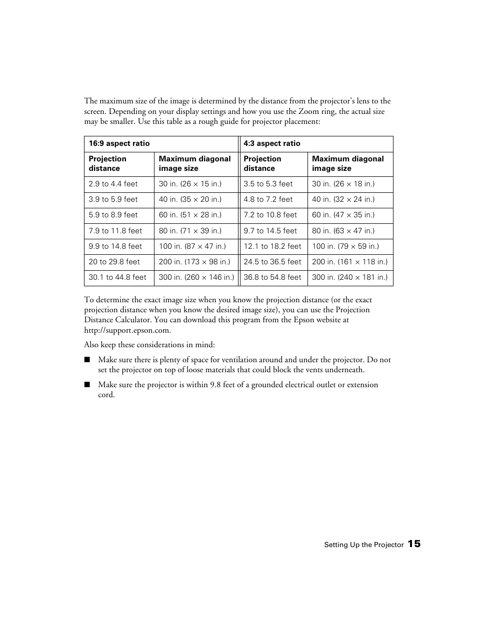 Epson PRO CINEMA 800 User Manual | Page 15 / 80