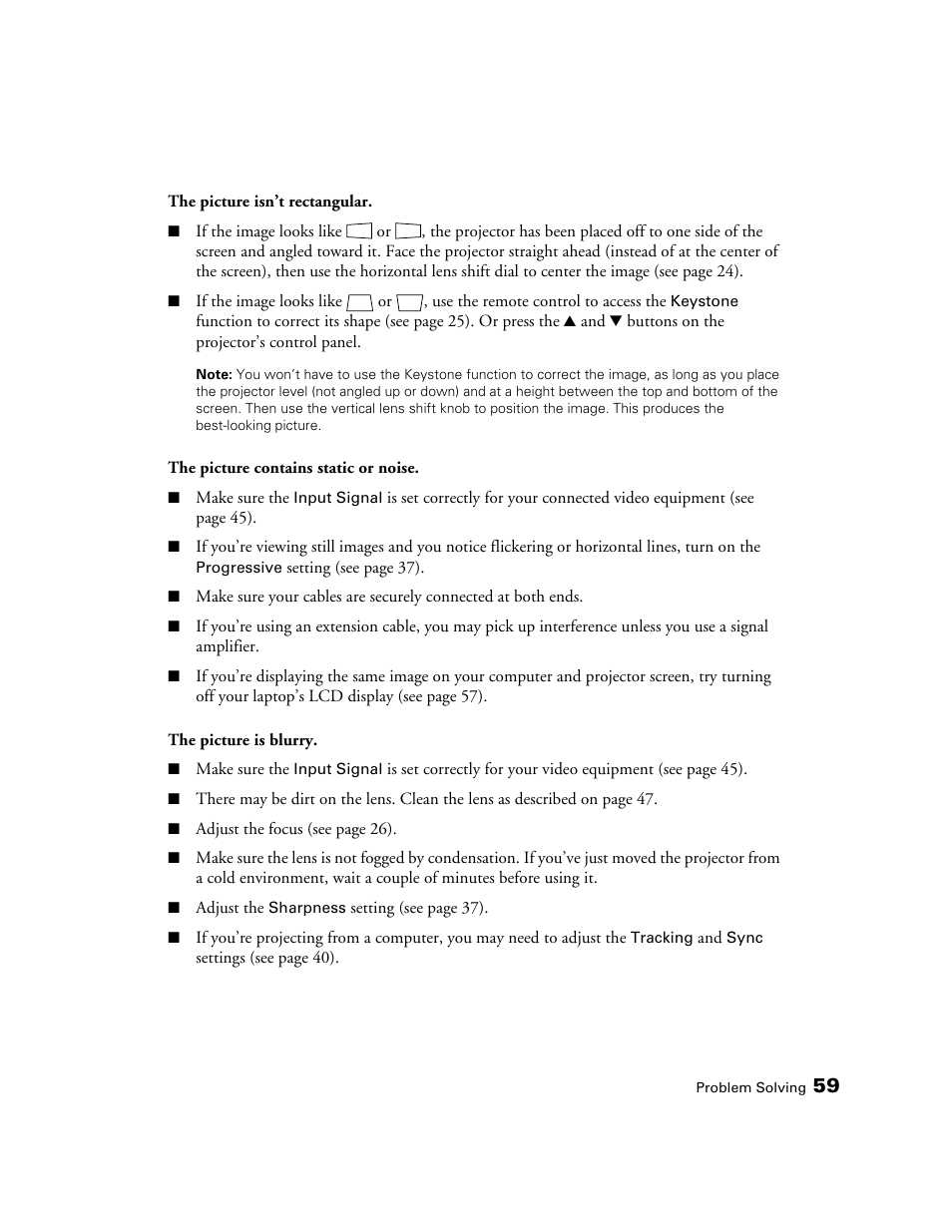 Epson PRO CINEMA 800 User Manual | Page 59 / 80