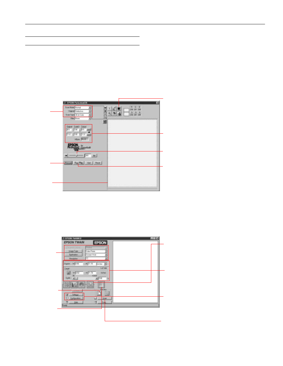 Selecting a driver and settings, Epson perfection 636 | Epson Perfection 636 User Manual | Page 5 / 6