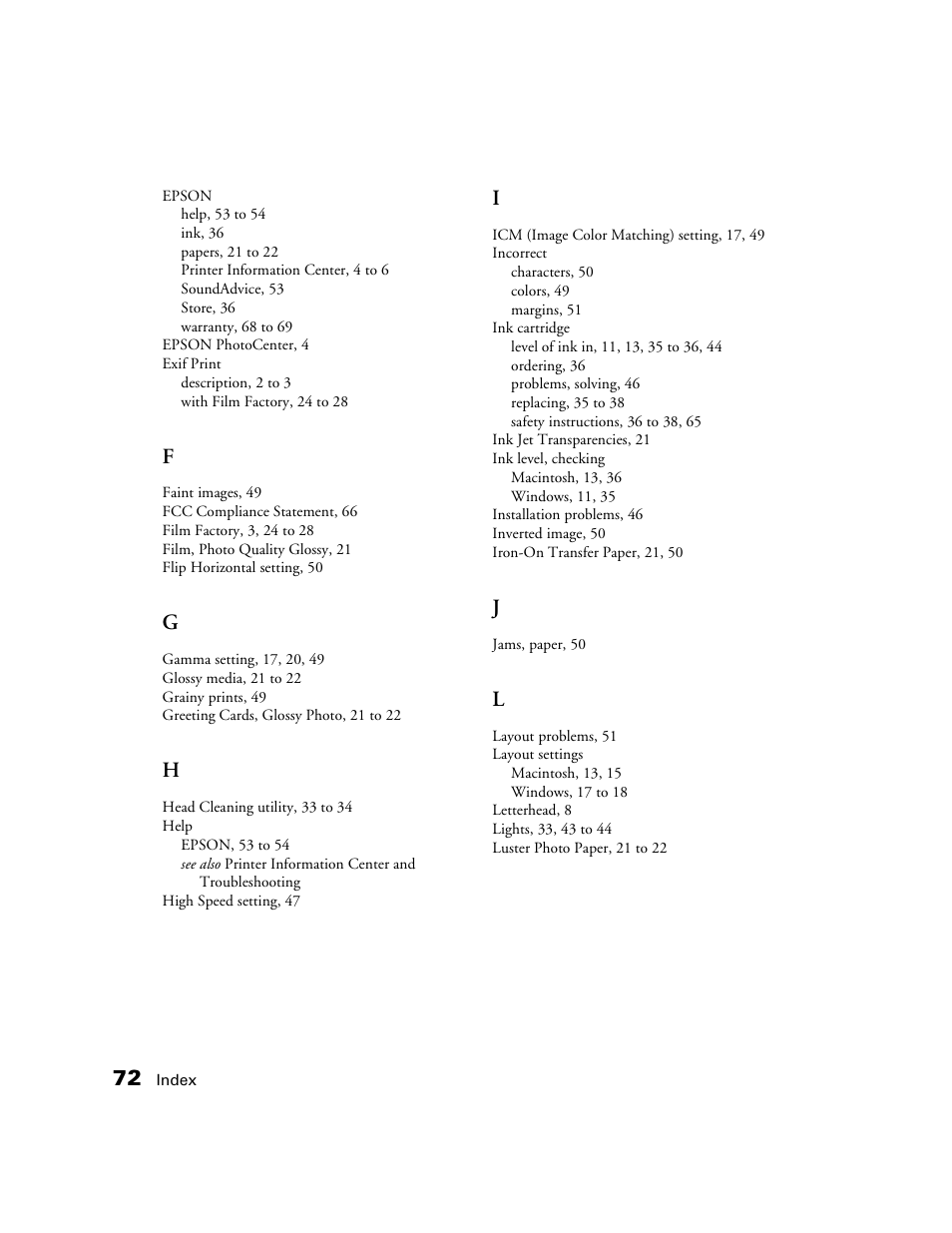 Epson B163A User Manual | Page 77 / 81