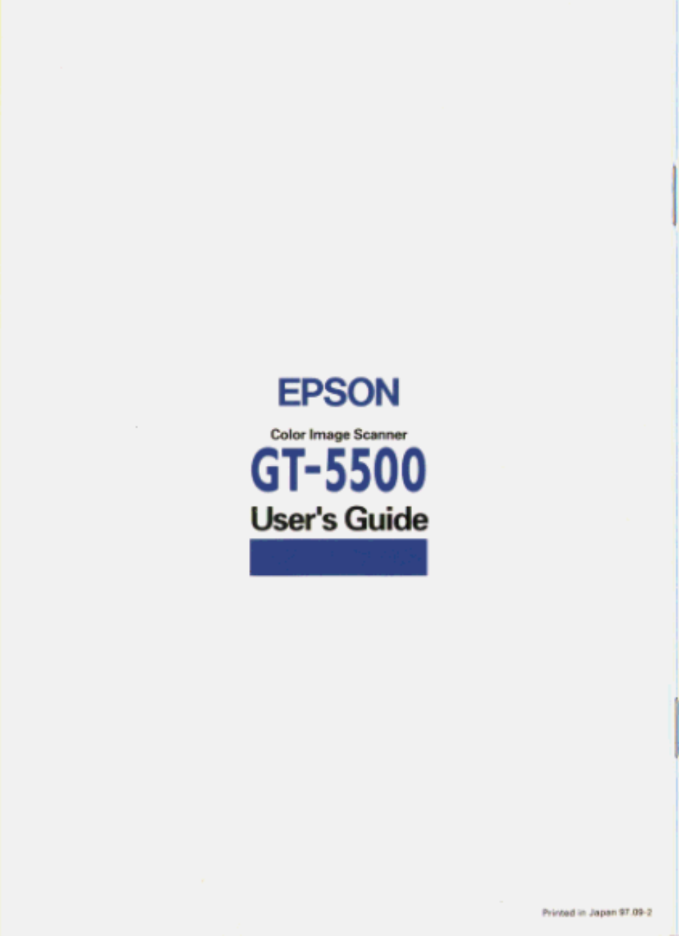 Back cover | Epson GT-5500 User Manual | Page 64 / 64