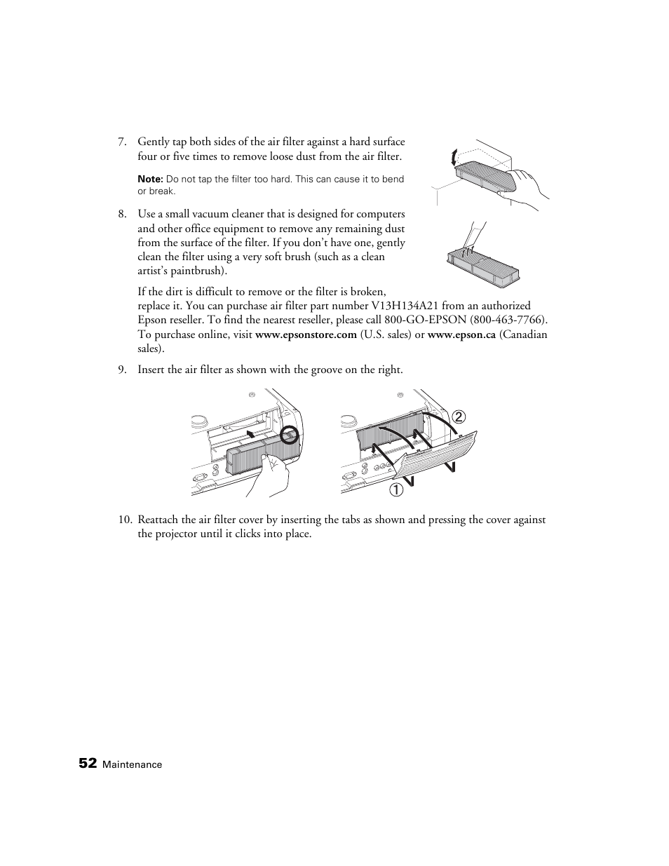 Epson POWERLITE 8350 User Manual | Page 52 / 80
