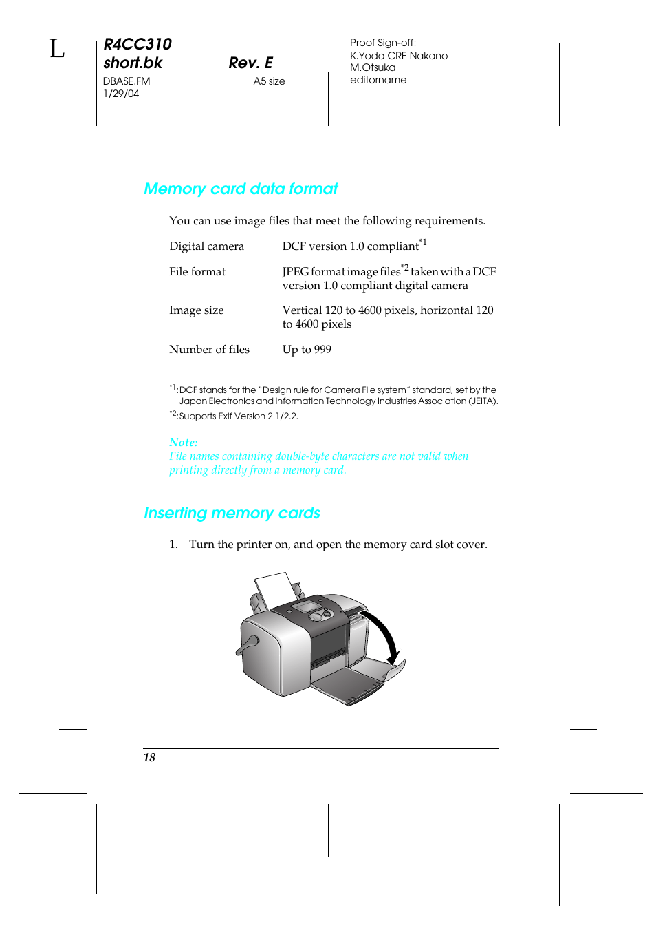 R4cc310 short.bk rev. e | Epson A251B User Manual | Page 18 / 86