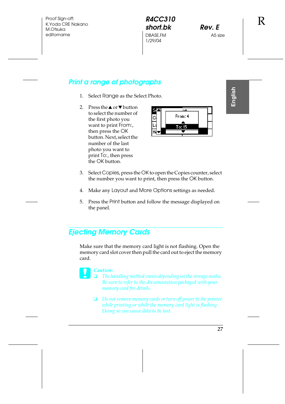 Epson A251B User Manual | Page 27 / 86