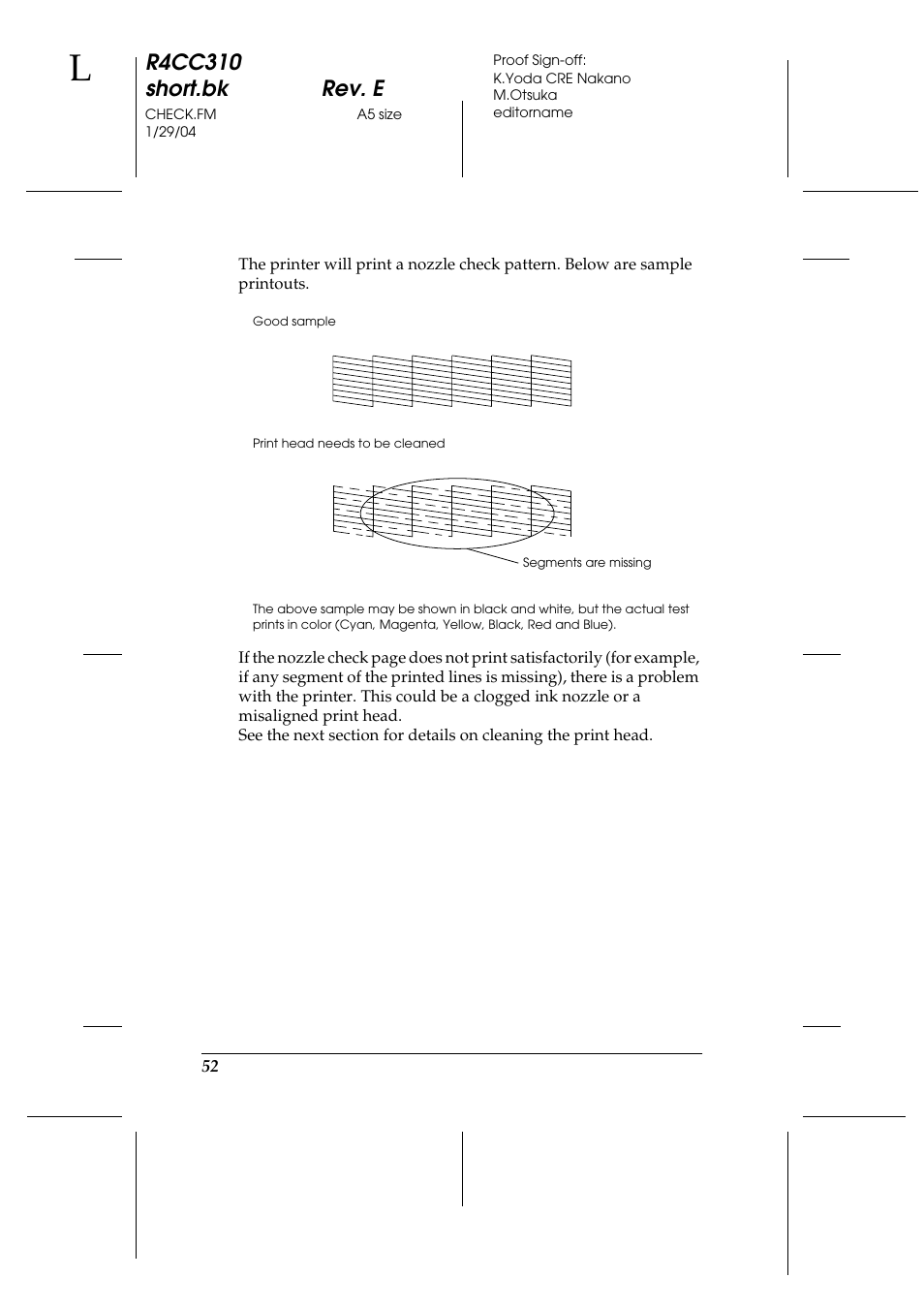 R4cc310 short.bk rev. e | Epson A251B User Manual | Page 52 / 86