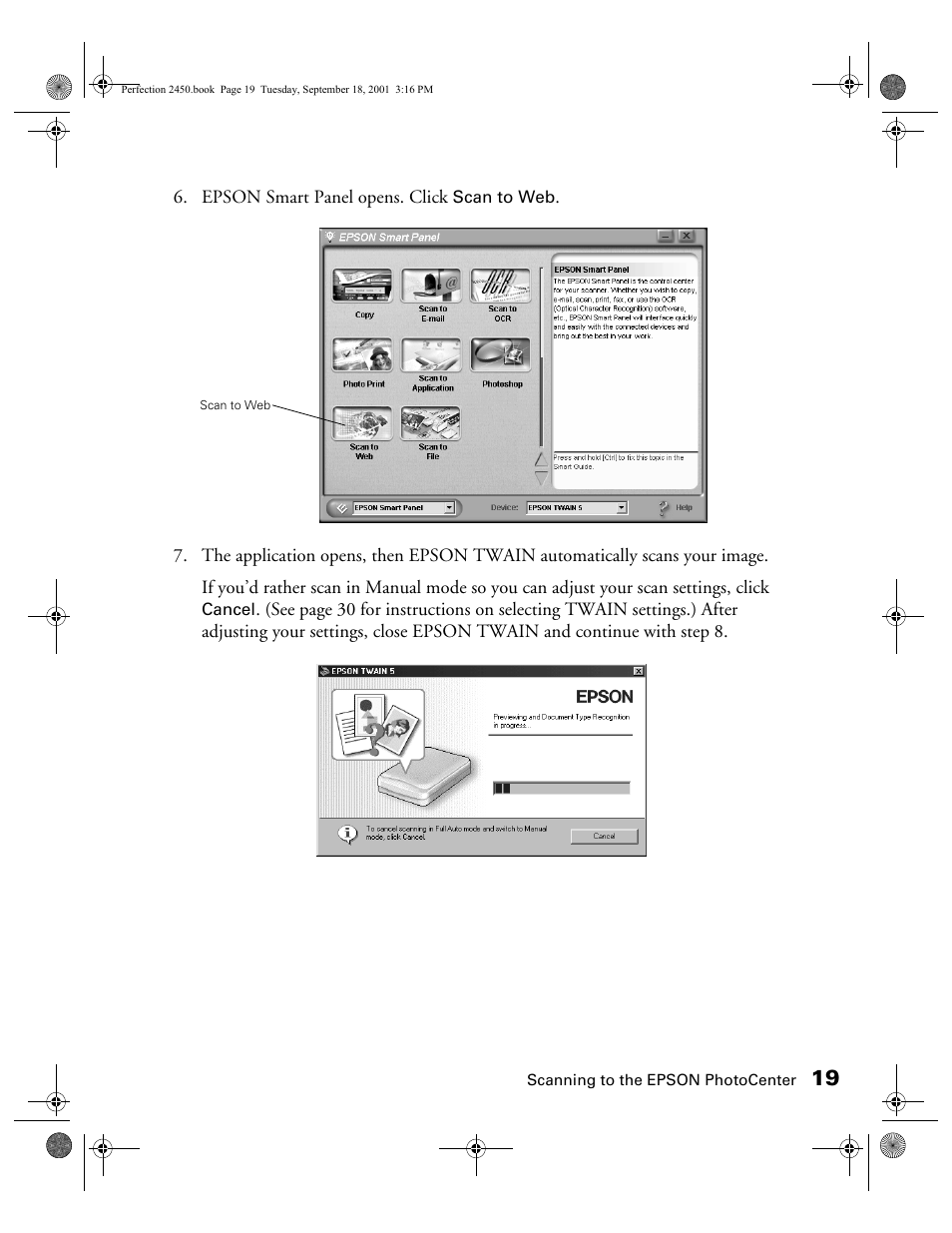Epson Prefection 2450 User Manual | Page 23 / 58