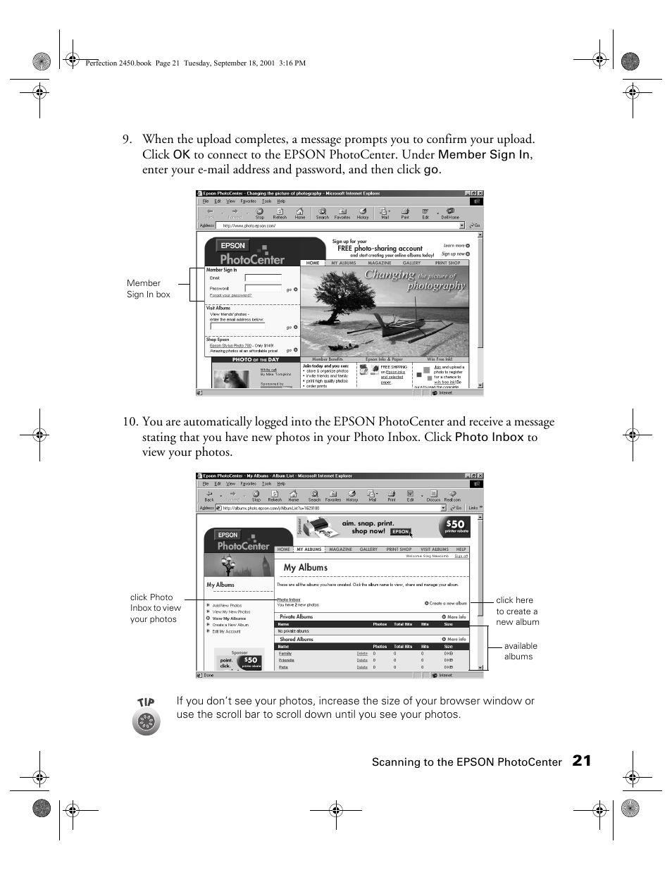 Epson Prefection 2450 User Manual | Page 25 / 58