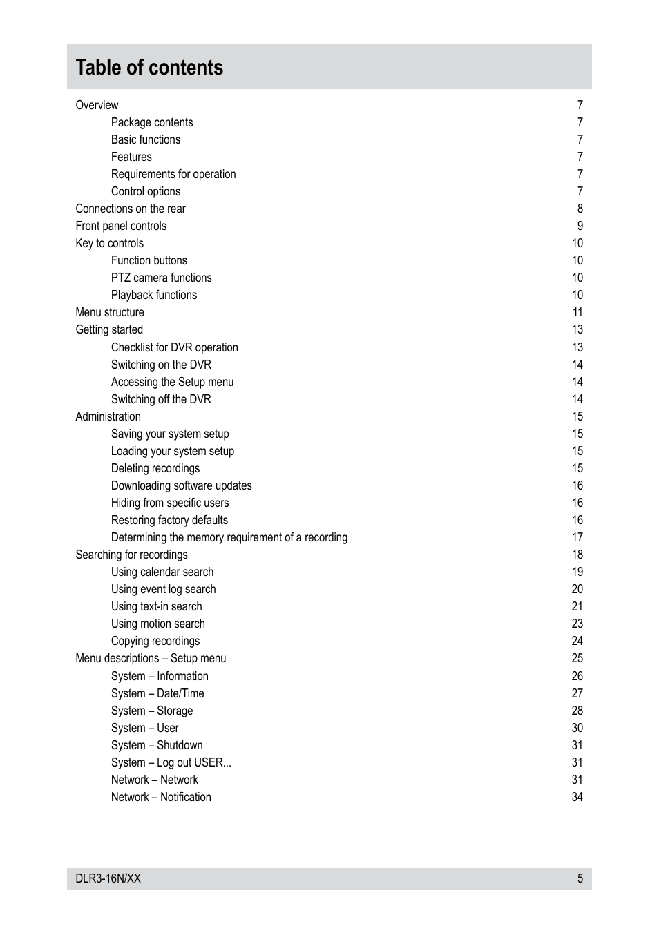 Epson DLR3-16N/410CDV User Manual | Page 5 / 64