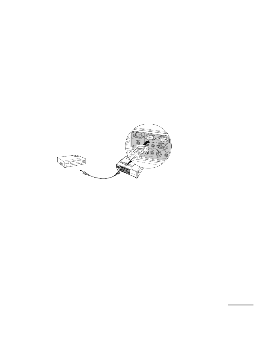 Connecting an rgb video source | Epson 61p User Manual | Page 25 / 116