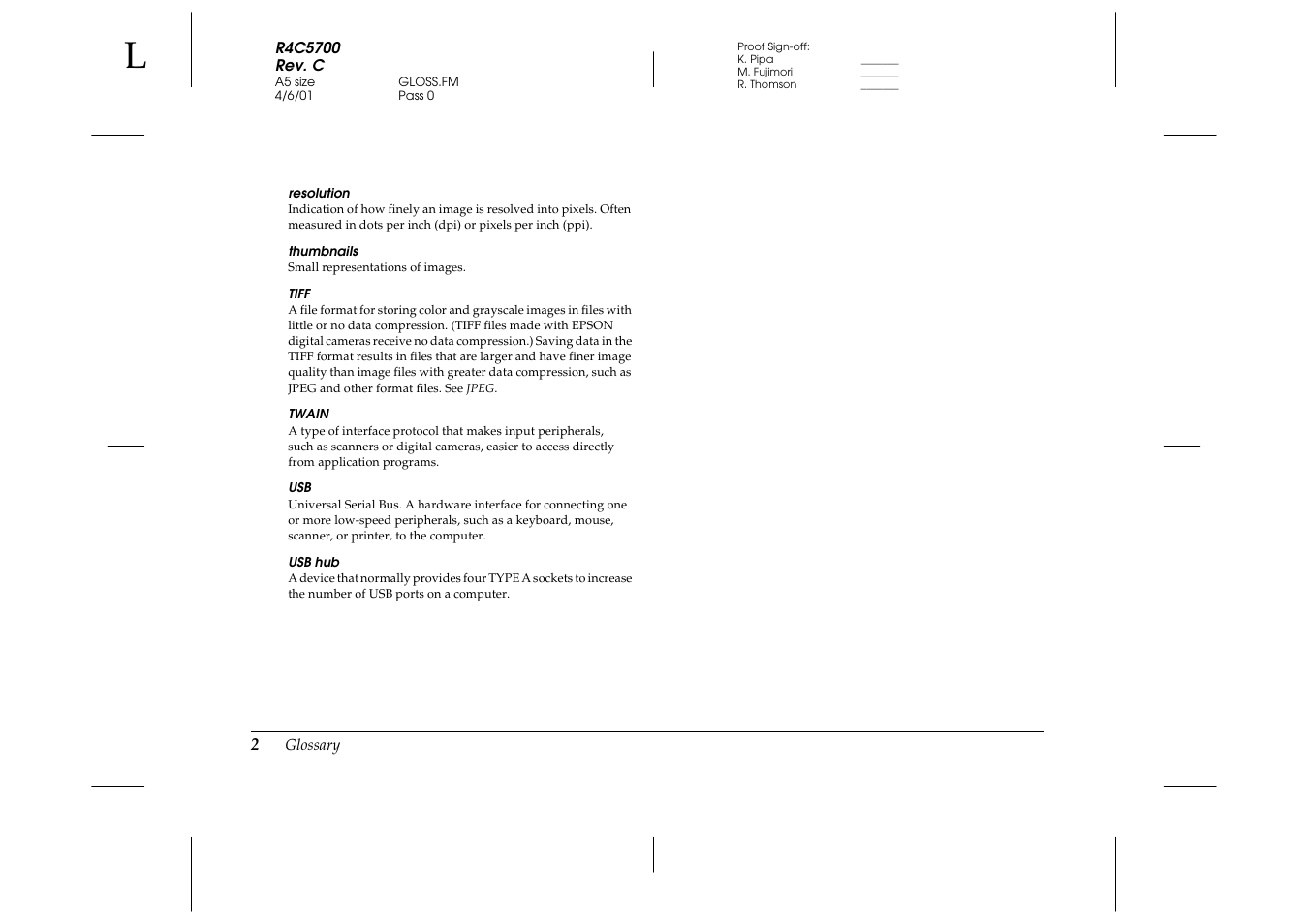 Epson 4012033-00 XXX User Manual | Page 75 / 81