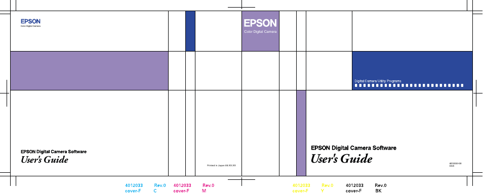 Back cover, User's guide | Epson 4012033-00 XXX User Manual | Page 81 / 81