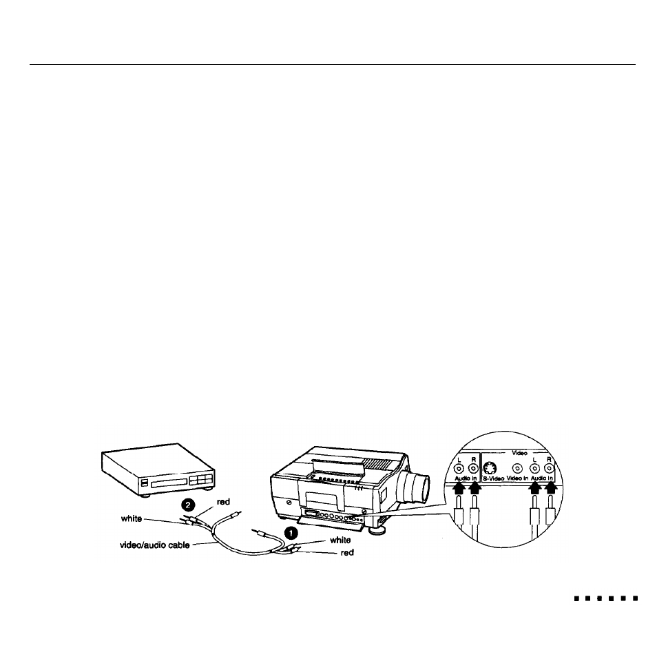 Connecting to an audio source | Epson ELP-3000 User Manual | Page 30 / 103