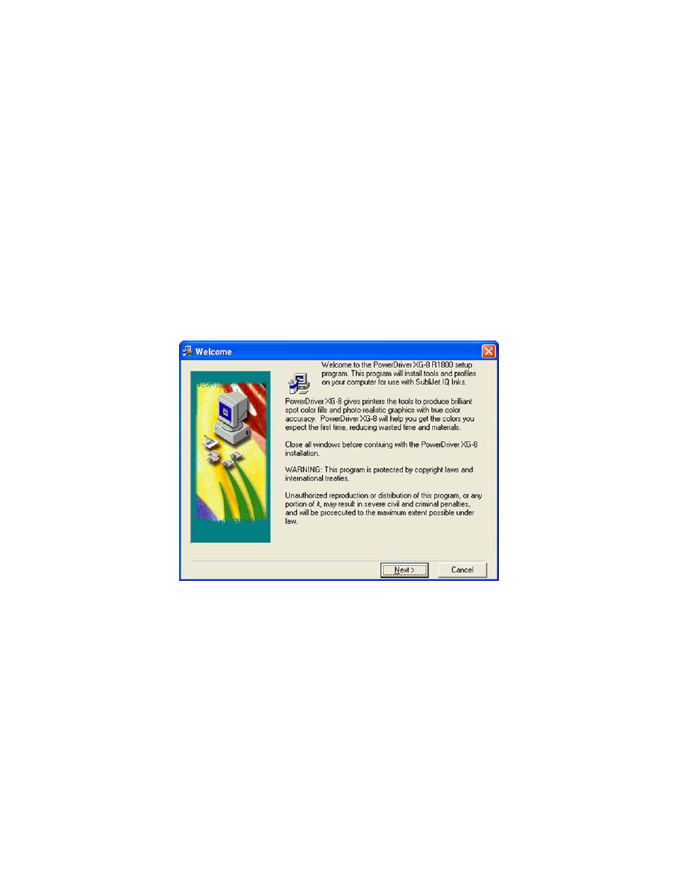 Powerdriver, 1800 xg, Step by step installation | Epson SUBLIJET IQ R1800 User Manual | Page 25 / 53