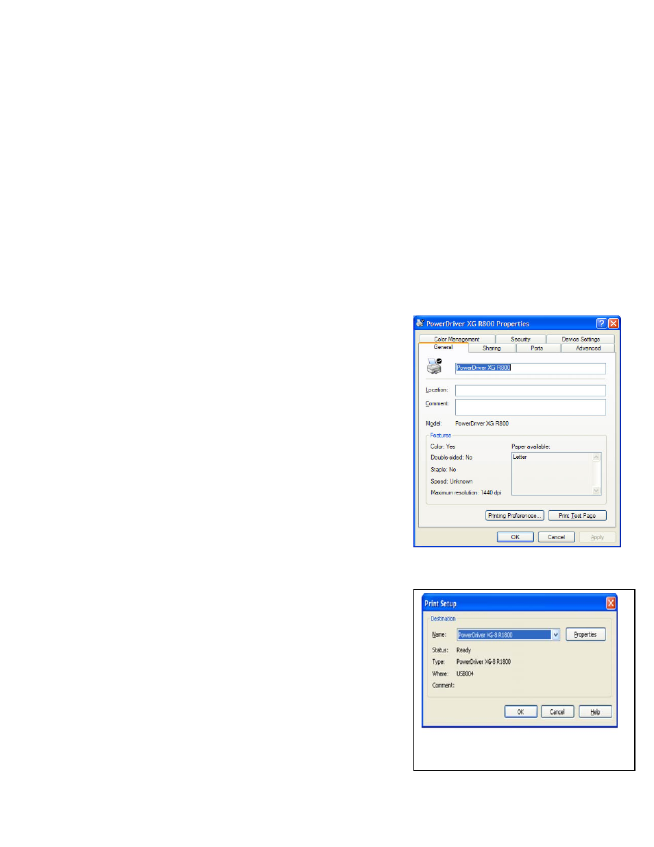 Using powerdriver, 1800 xg | Epson SUBLIJET IQ R1800 User Manual | Page 30 / 53