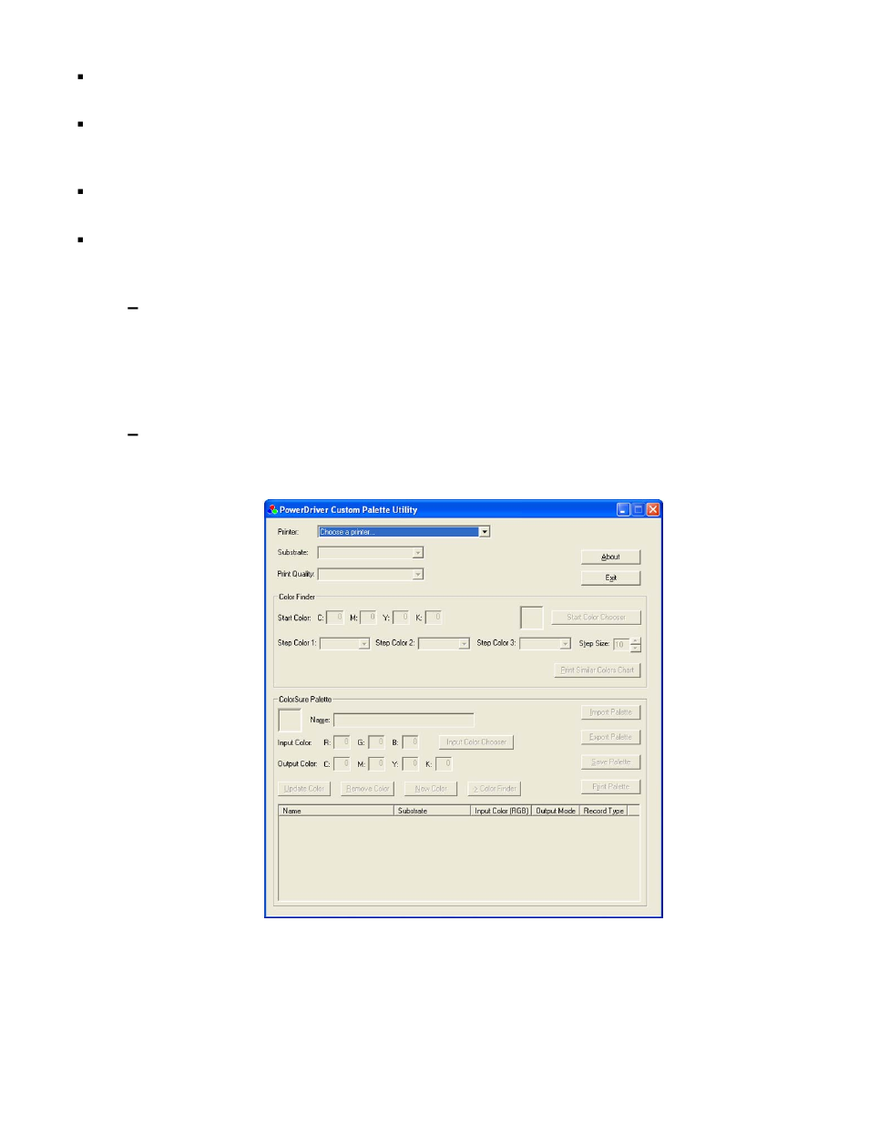 Custom palette utility | Epson SUBLIJET IQ R1800 User Manual | Page 43 / 53