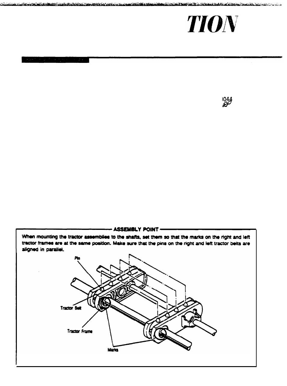 P-00044 tractor pin alignment, Informa, Product support bulletin | Epson | Epson AP4000 User Manual | Page 7 / 18