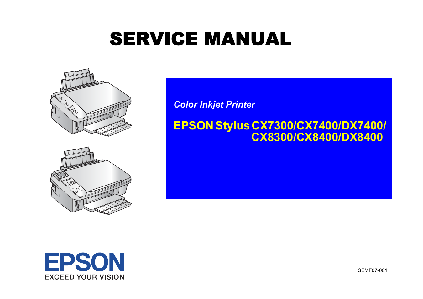 Epson Stylus CX7300 User Manual | 20 pages