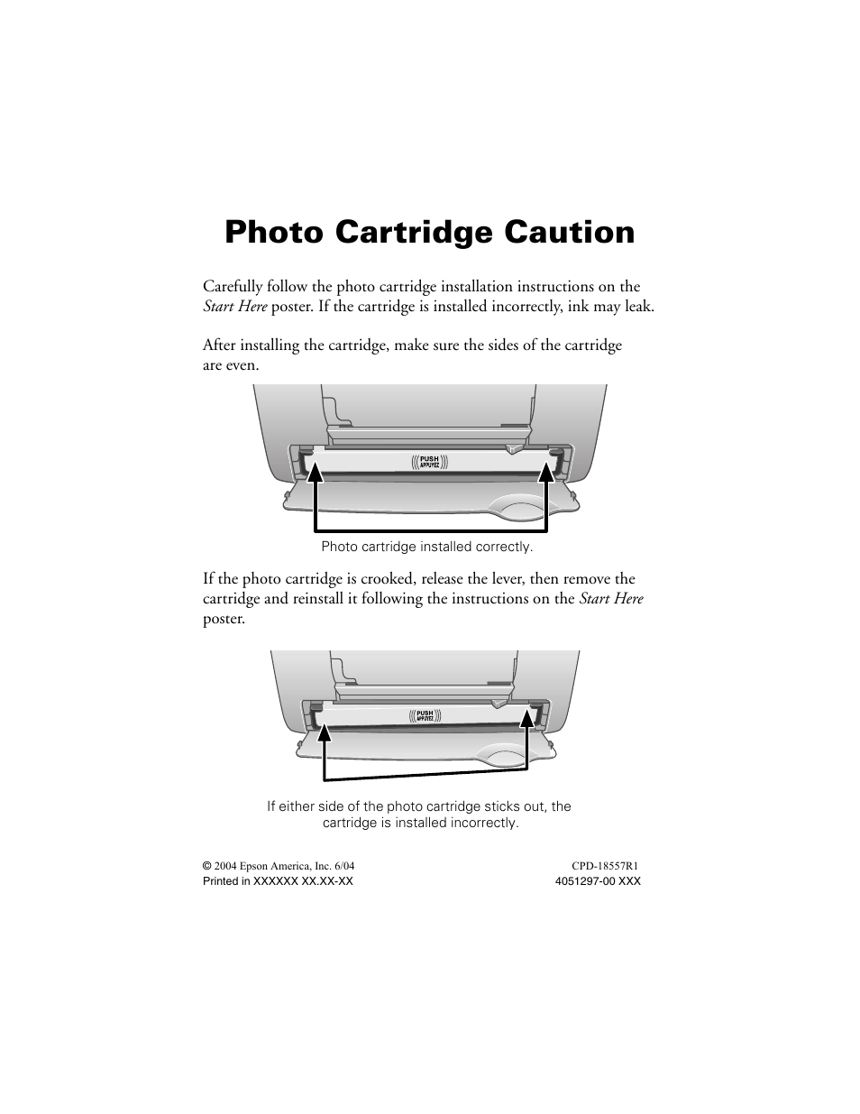 Epson CPD-18557R1 User Manual | 1 page