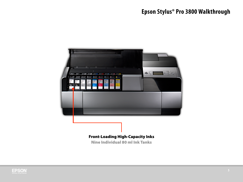 Epson stylus® pro 3800 walkthrough | Epson 3800 User Manual | Page 10 / 41