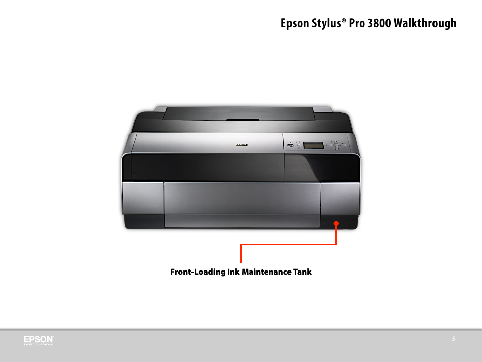 Epson stylus® pro 3800 walkthrough | Epson 3800 User Manual | Page 12 / 41