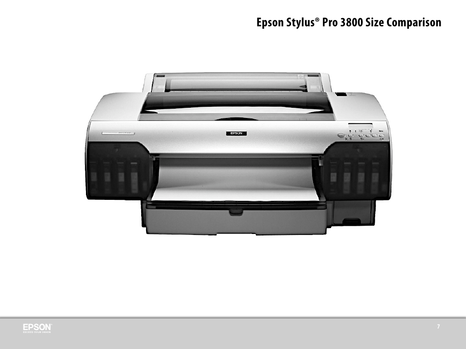 Epson stylus® pro 3800 size comparison | Epson 3800 User Manual | Page 14 / 41