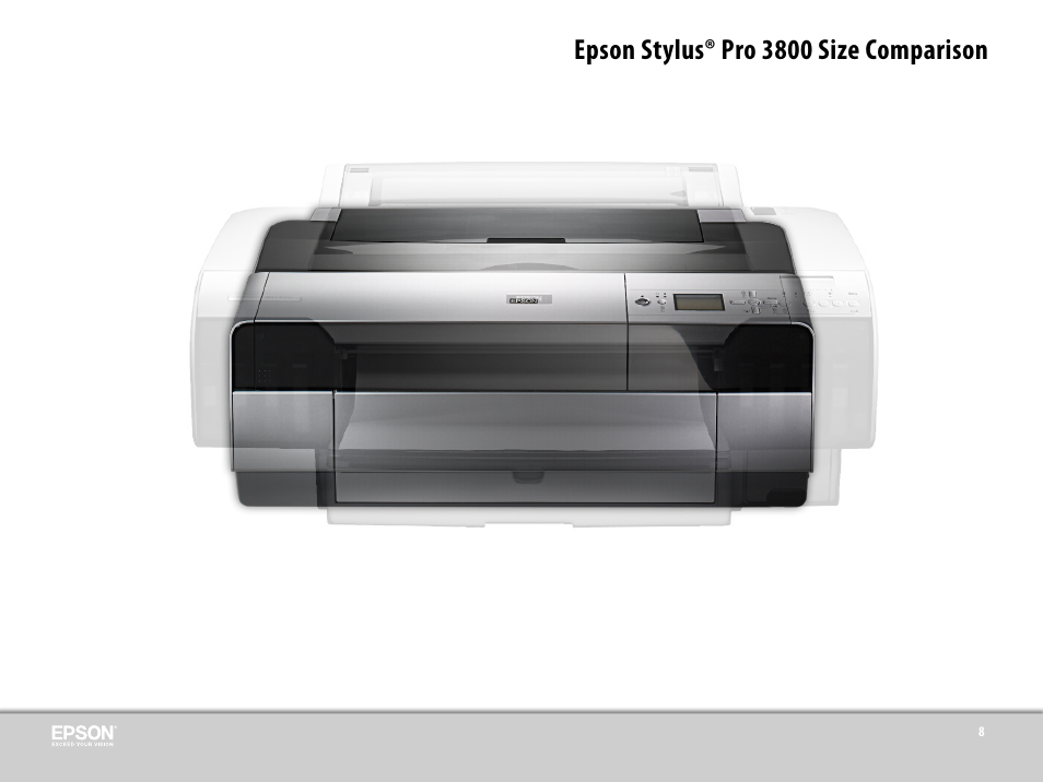 Epson stylus® pro 3800 size comparison | Epson 3800 User Manual | Page 15 / 41