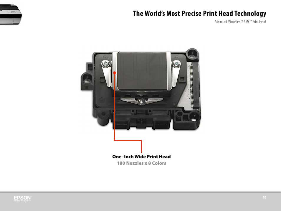 The world’s most precise print head technology | Epson 3800 User Manual | Page 19 / 41