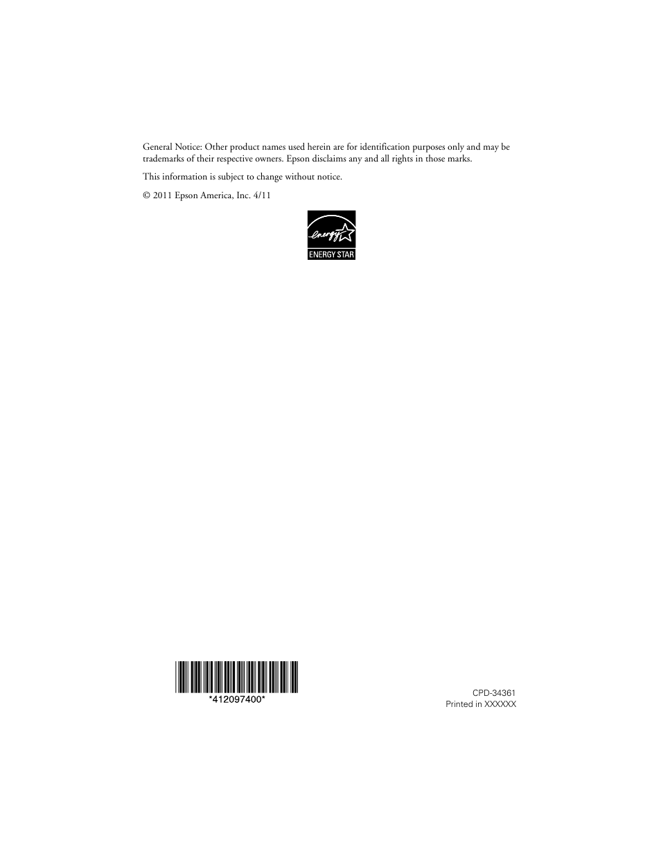 Epson WorkForce 645 User Manual | Page 44 / 44