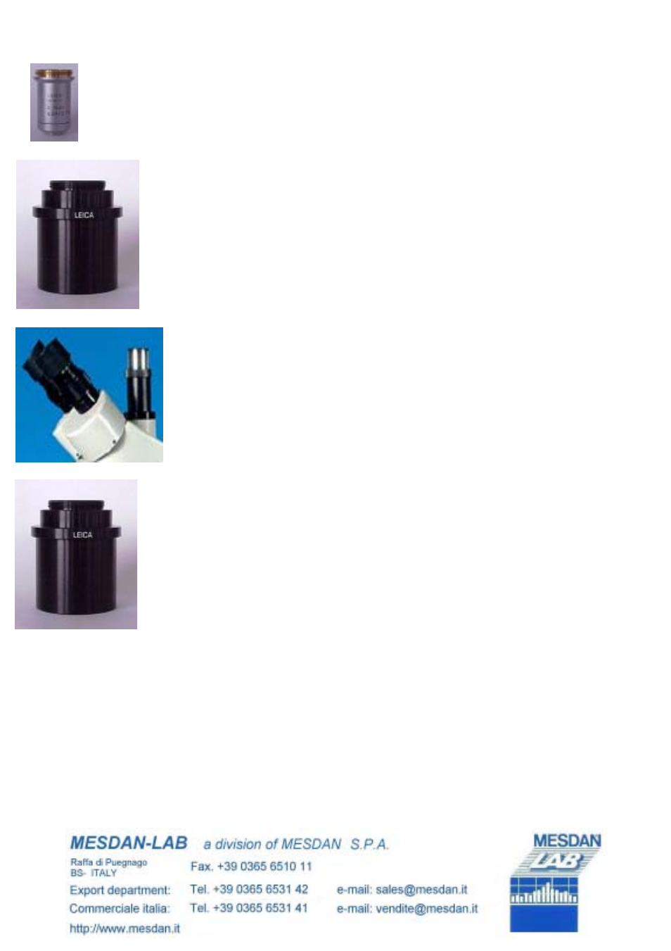 63x lens, C-step connector with 0.5x lens, Trinocular kit | Epson 250D User Manual | Page 12 / 12