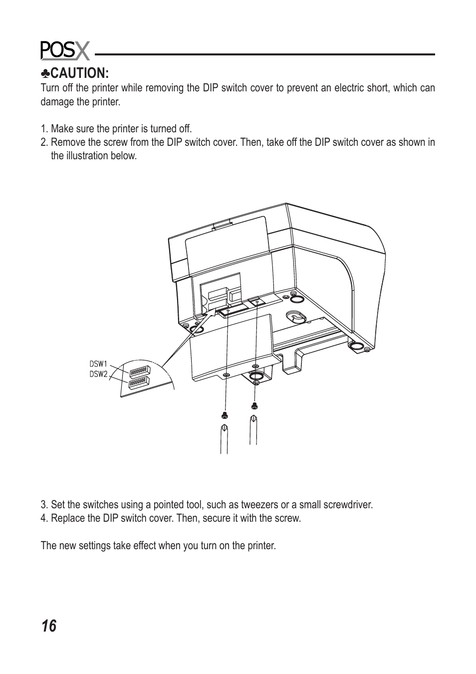 Caution | Epson XR510 User Manual | Page 17 / 29