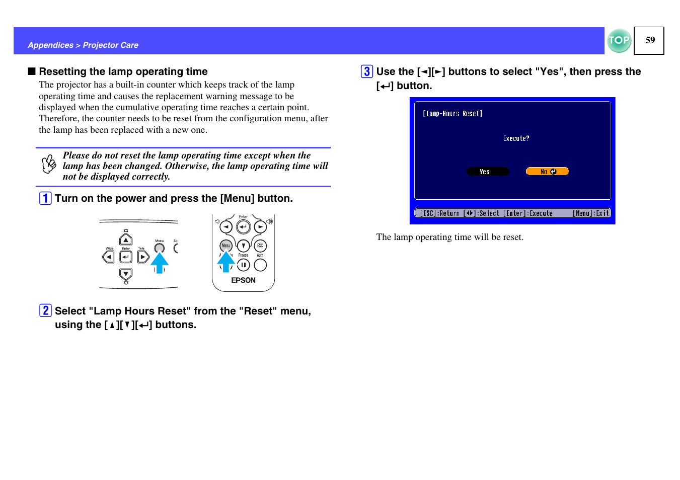 Epson ELPLP29 User Manual | Page 60 / 75