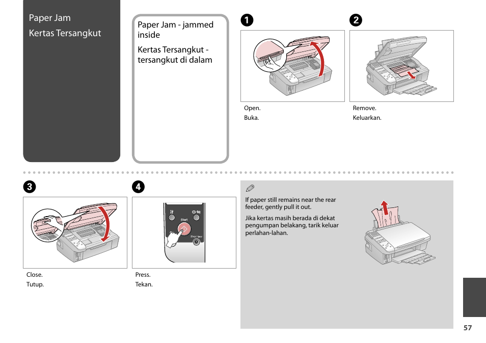 Epson STYLUS SX400  EN User Manual | Page 57 / 64