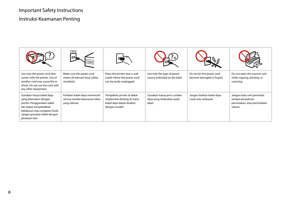 Epson STYLUS SX400  EN User Manual | Page 6 / 64