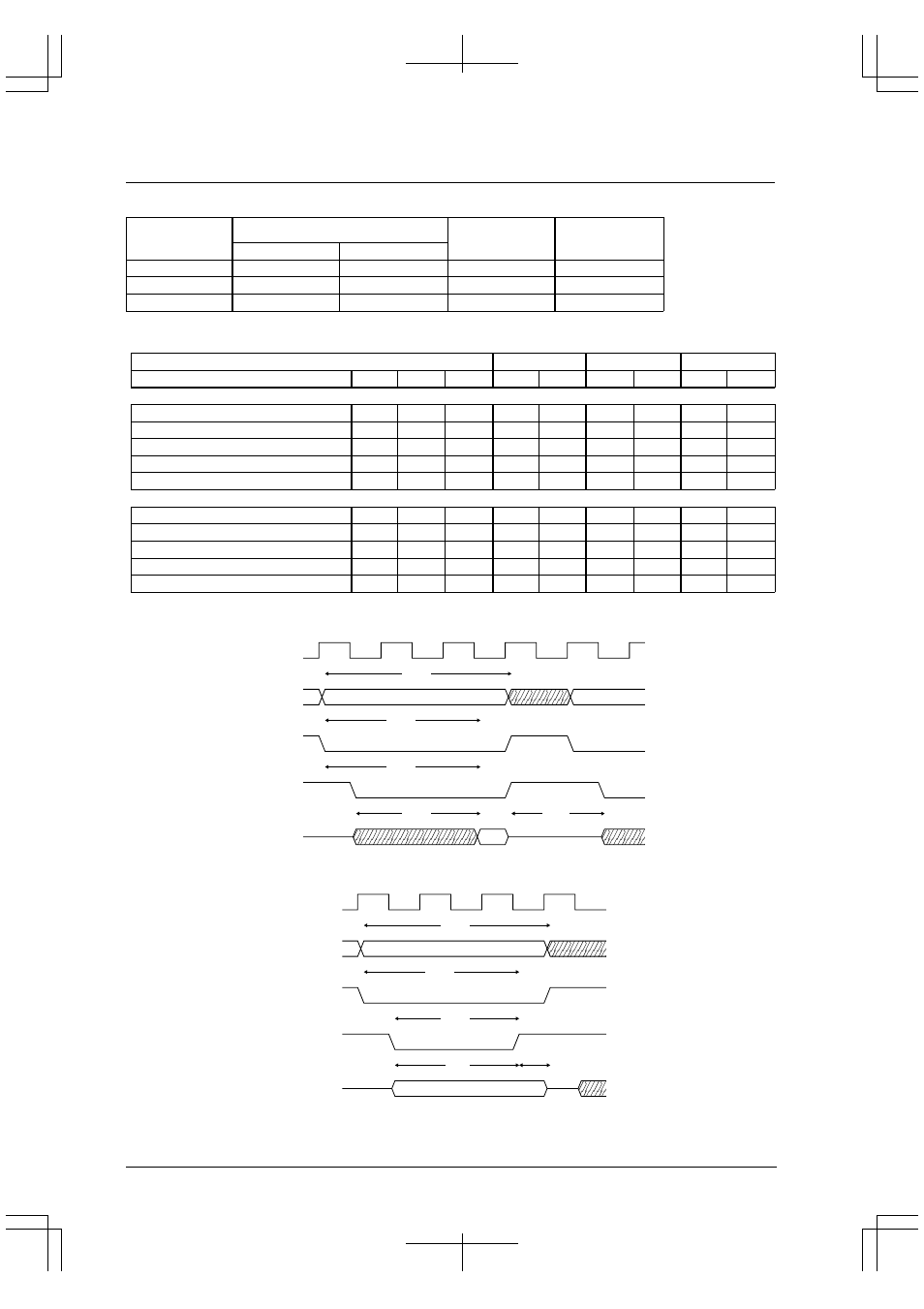 A.4 sram (55ns), Sram interface setup examples – 55ns, Sram interface timing – 55ns | Epson S1C33210 User Manual | Page 116 / 559