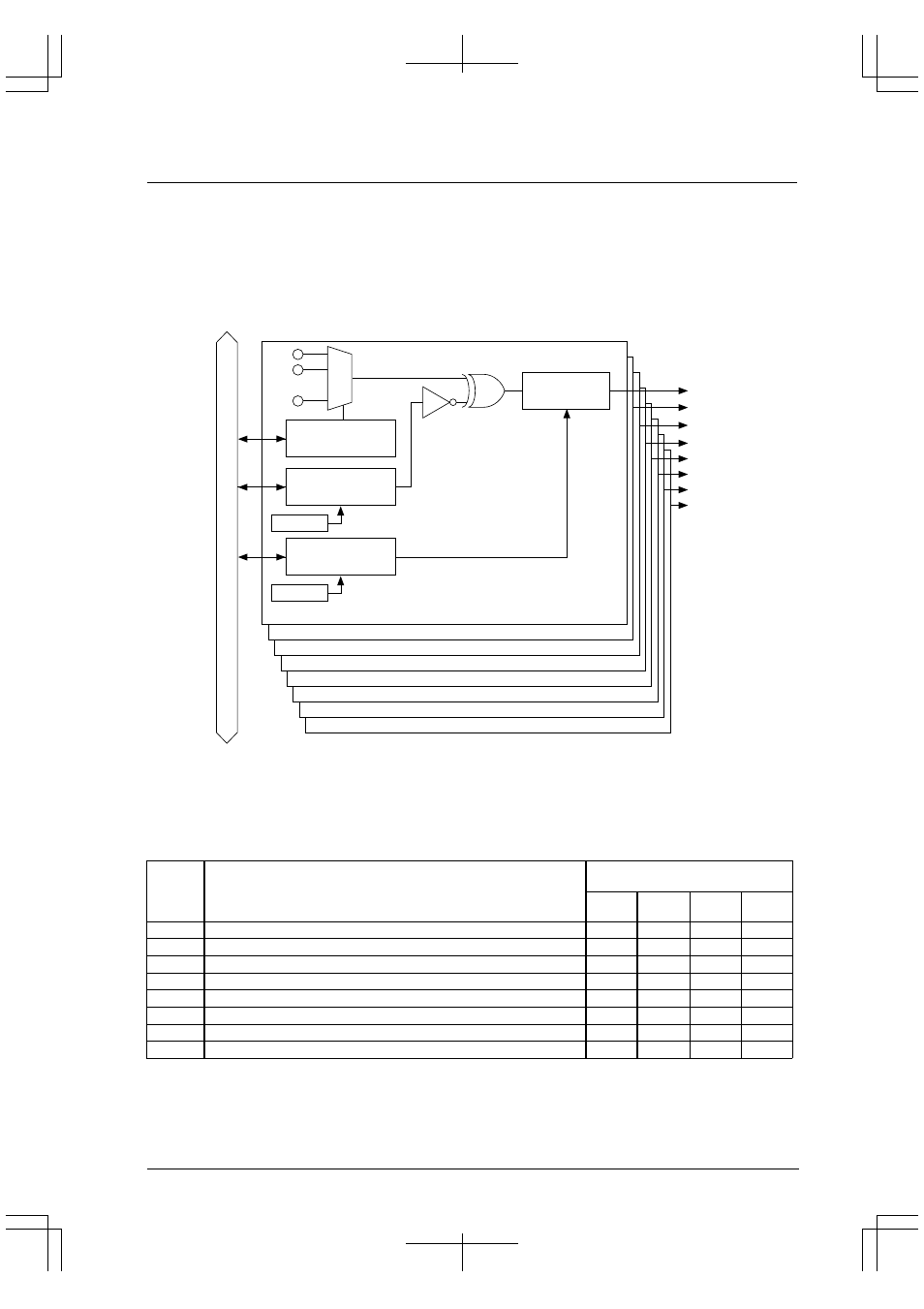 Input interrupt, Port input interrupt, Selecting input pins | Epson S1C33210 User Manual | Page 373 / 559