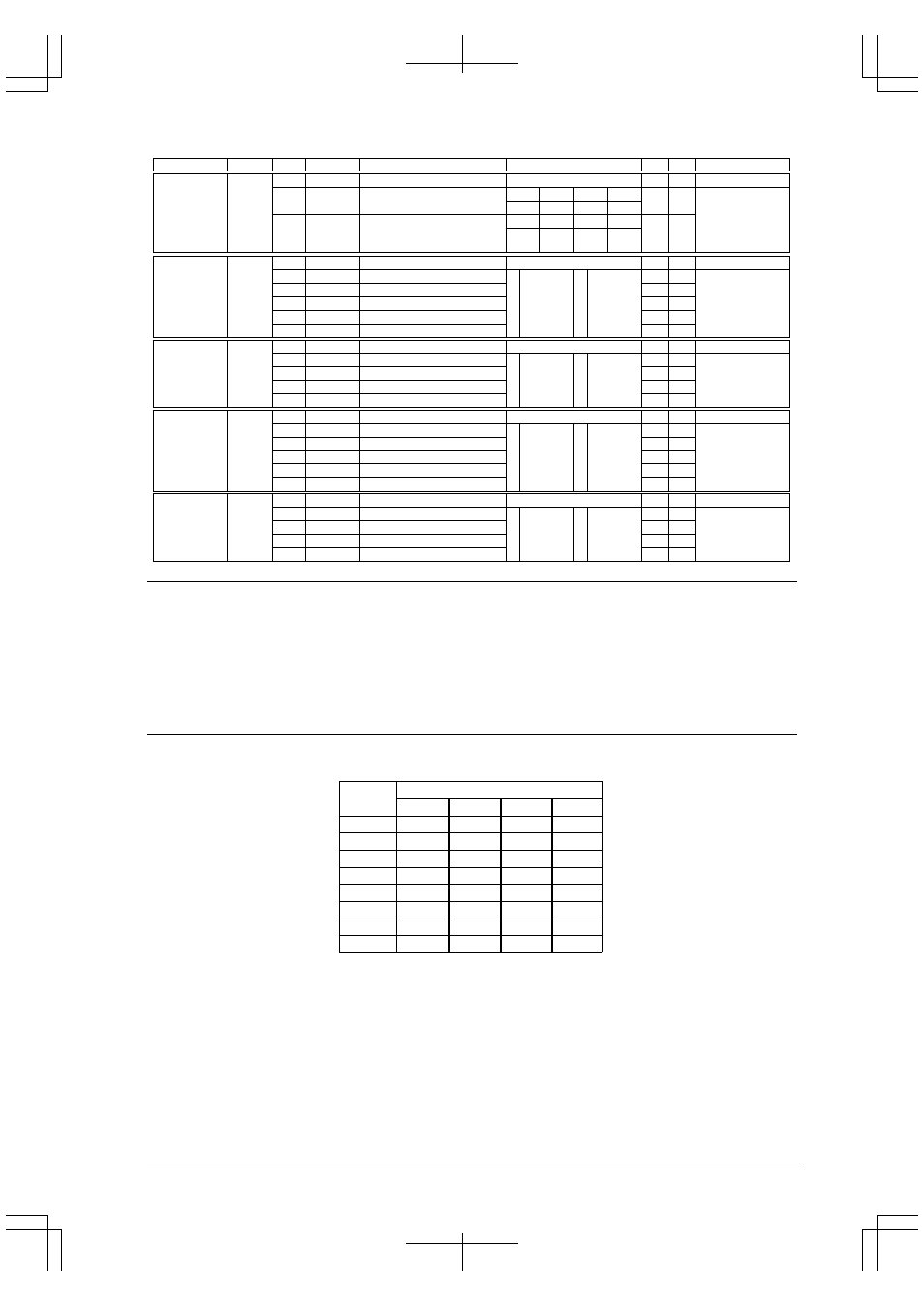 Spt71–spt70, Spt61–spt60, Spt51–spt50 | Spt41–spt40, Spt31–spt30, Spt21–spt20, Spt11–spt10, Spt01–spt00, Select an input pin for port interrupt generation | Epson S1C33210 User Manual | Page 381 / 559