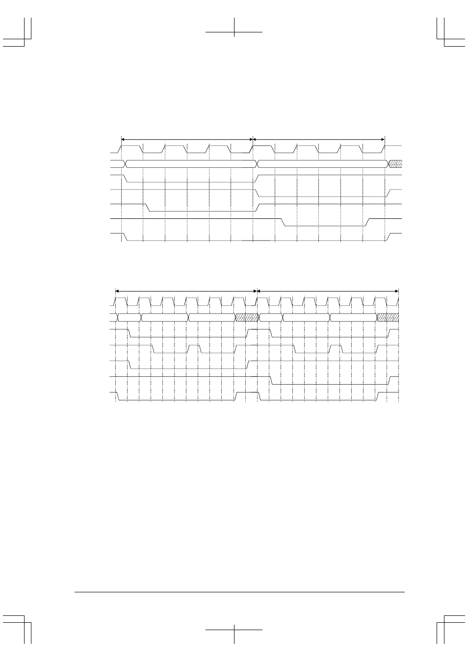 Timing chart, Dual-address mode | Epson S1C33210 User Manual | Page 465 / 559