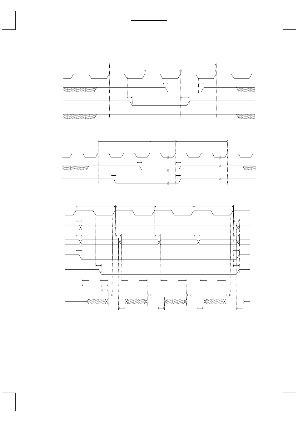 Dram cas-before-ras refresh cycle, Dram self-refresh cycle, Burst rom read cycle | Epson S1C33210 User Manual | Page 97 / 559