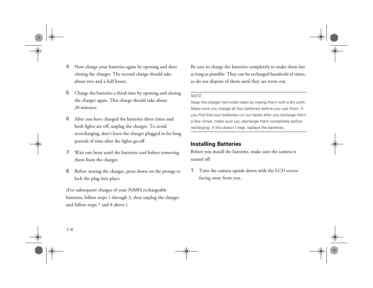 Installing batteries | Epson PhotoPC 750Z User Manual | Page 12 / 53