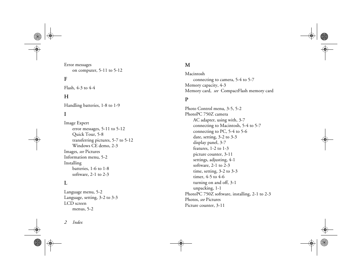 Epson PhotoPC 750Z User Manual | Page 52 / 53