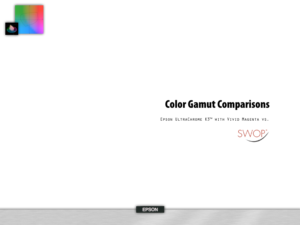 Color gamut comparisons | Epson 995 User Manual | Page 22 / 52