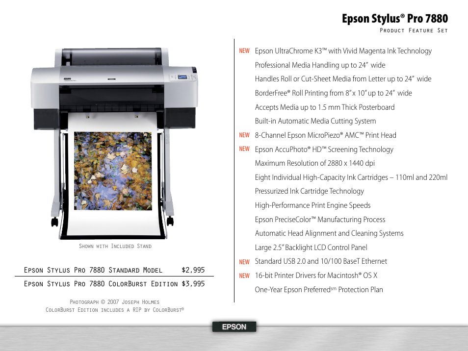 Epson stylus® pro 7880 | Epson 995 User Manual | Page 6 / 52