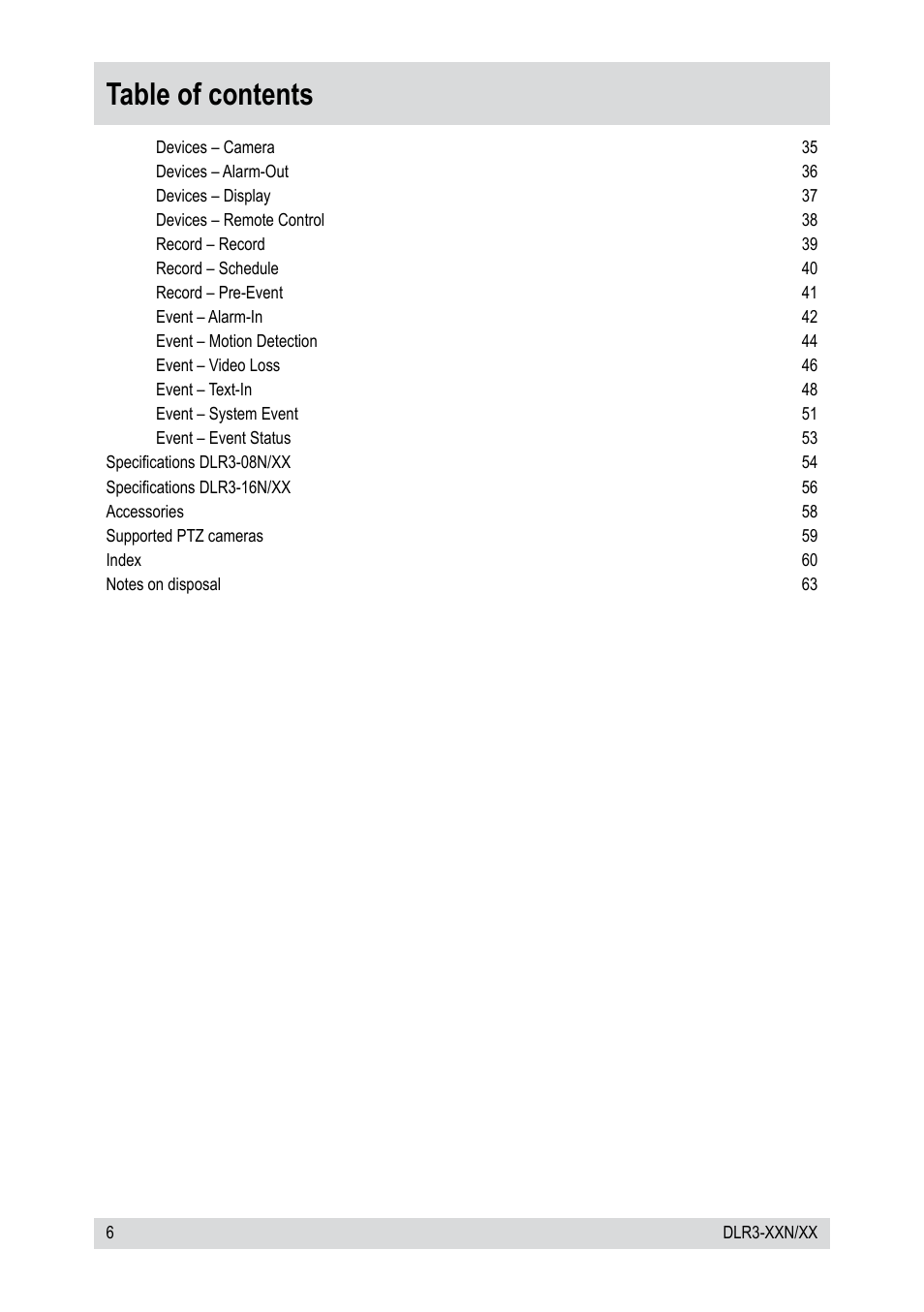 Epson DLR3-08N/660CDV User Manual | Page 6 / 64