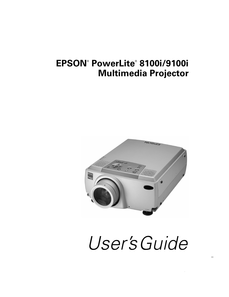 Epson 8100i User Manual | 120 pages