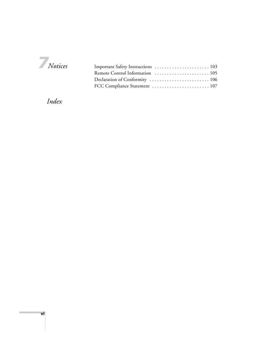 Epson 8100i User Manual | Page 6 / 120