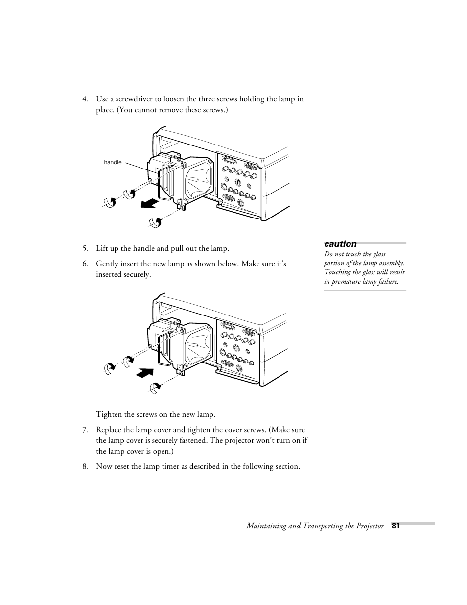 Epson 8100i User Manual | Page 87 / 120