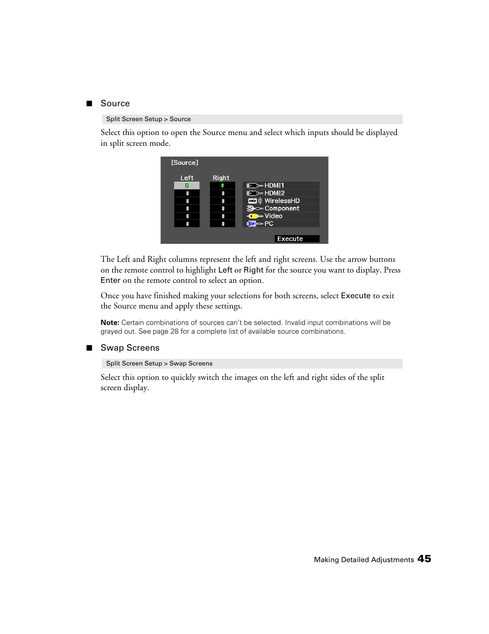 Epson POWERLITE 5010E User Manual | Page 45 / 86