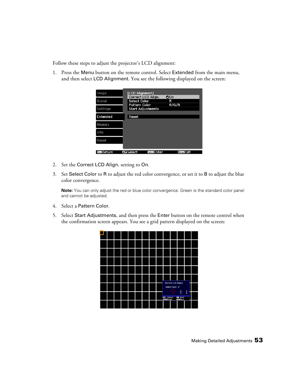 Epson POWERLITE 5010E User Manual | Page 53 / 86